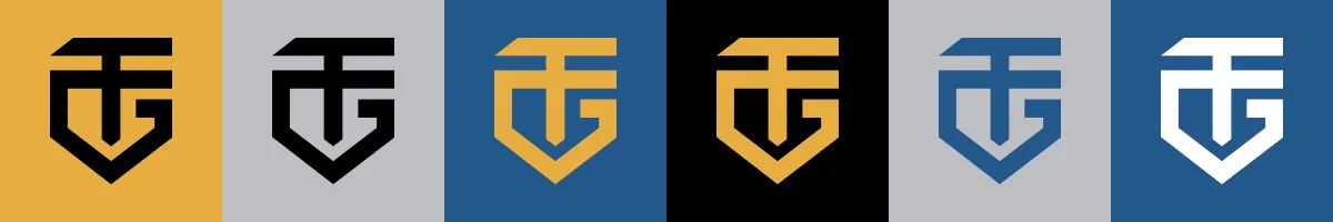 Trusted Gear Co logo and color combinations